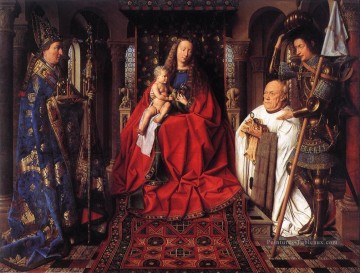 Jan van Eyck œuvres - La Madone avec le chanoine Van der Paele Renaissance Jan van Eyck